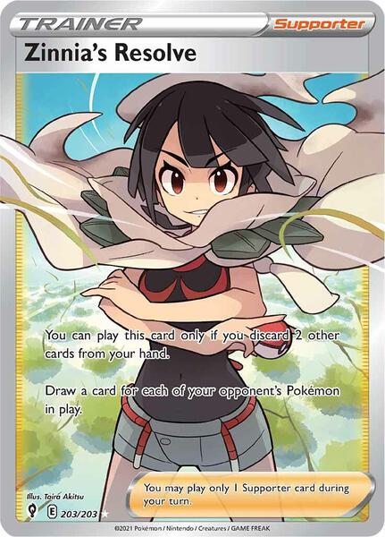 Zinnia's Resolve (Full Art) card image