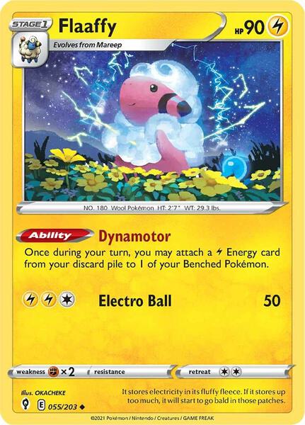 pokemon evolving skies card values Flaaffy - TG03/TG30 - PSA 9 - Character Rare - Silver Tempest main image 0