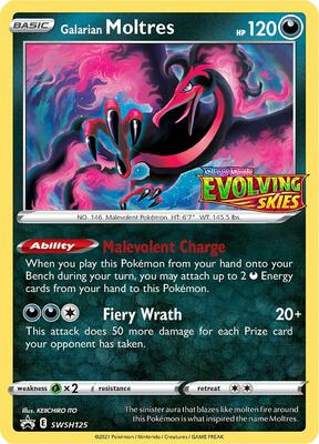Galarian Moltres - SWSH125 (Prerelease)