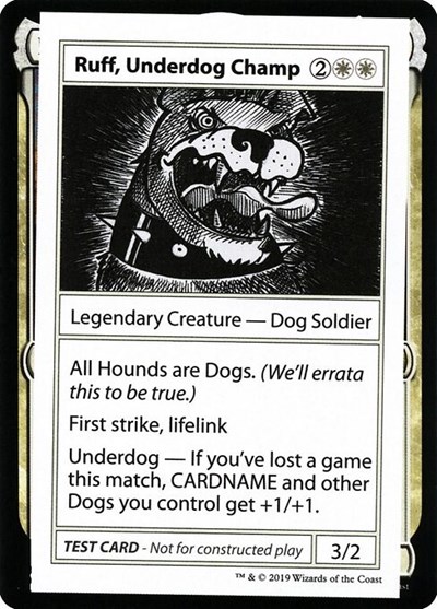 Ruff, Underdog Champ (No PW Symbol)