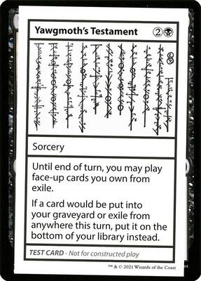 Yawgmoth's Testament