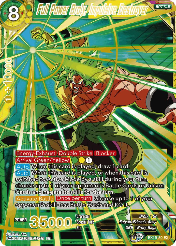 Full Power Broly, Impulsive Destroyer - Special Anniversary Set
