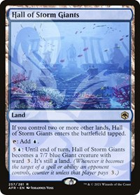 Hall of Storm Giants - Afr Ampersand Promos