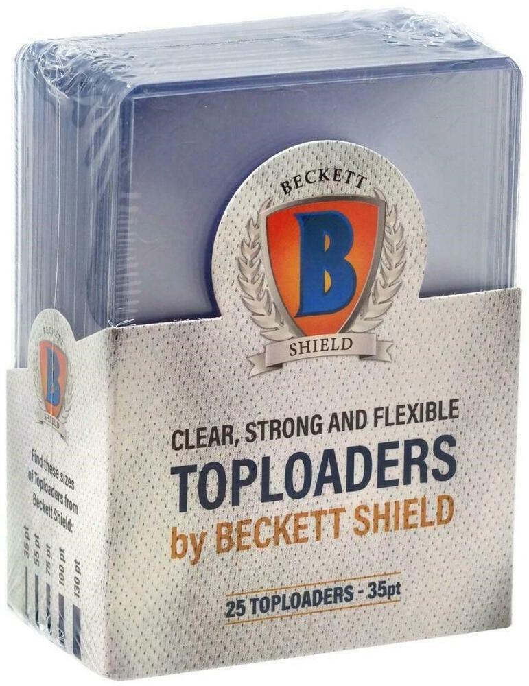 Beckett Shield Standard Size Card 35pt Toploader (25 Pack)