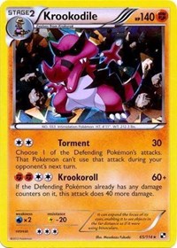 Krookodile - 65/114 (Cracked Ice Holo) #065/114 from Blister Exclusives Pokemon card image