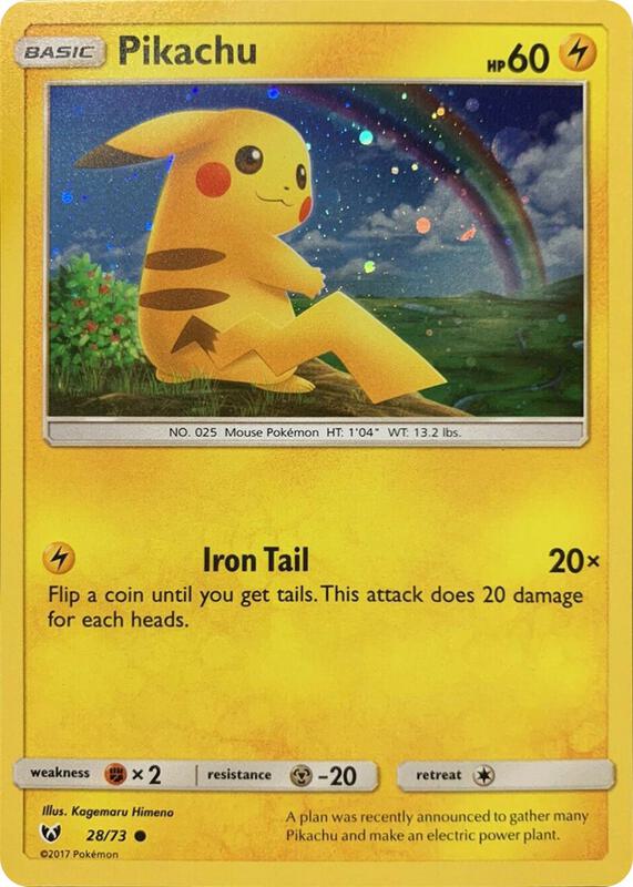 Pikachu - 28/73 (Cosmos Holo) 028/073 from Miscellaneous Cards & Products