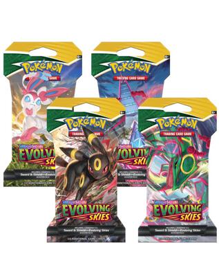 Evolving Skies Sleeved Booster Pack Art Bundle [Set of 4]