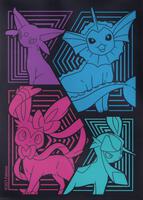 espeon card sleeves Pokemon Espeon / Umbreon Card Sleeves