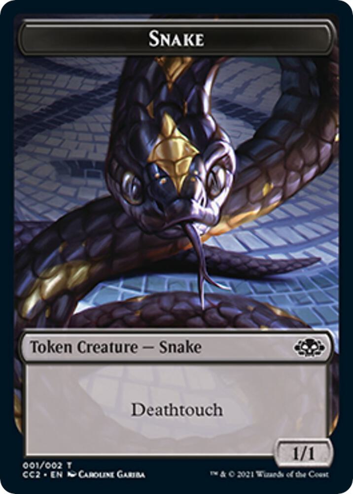 Snake // Zombie Double-Sided Token - Commander Collection