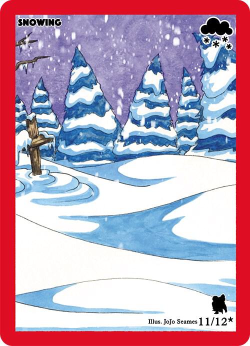 Snowing