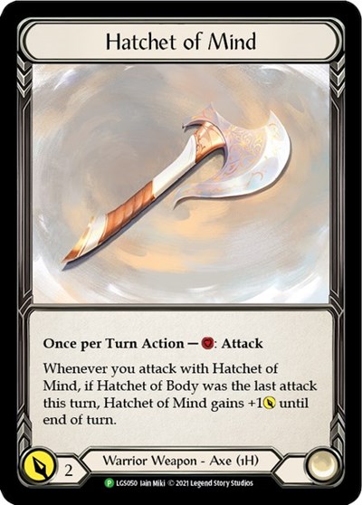 Hatchet of Mind - LGS050 Flesh and Blood: Promo Cards card price