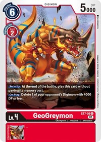 GeoGreymon (Starter Deck 07: Gallantmon)