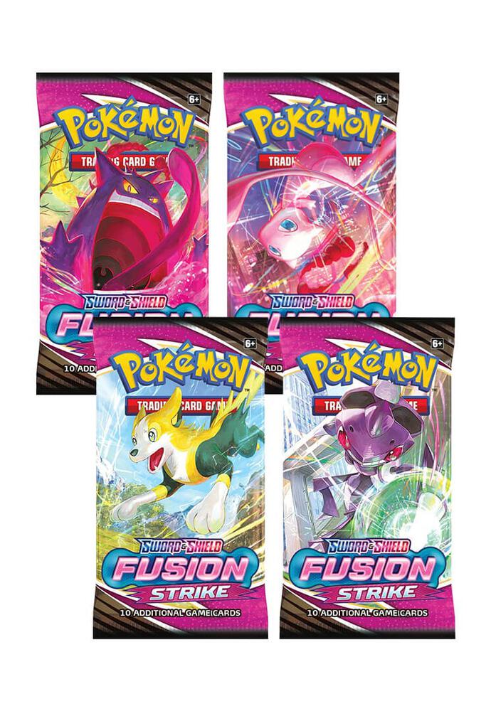 Fusion Strike Booster Pack Art Bundle [Set of 4] - SWSH08: Fusion