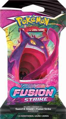 thumbnail image 2 of Pokémon TCG: Sword & Shield Fusion Strike Booster Pack (Random Artwork, Sealed) 2 of 6