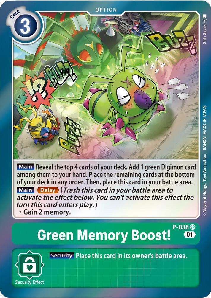 Green Memory Boost! - Digimon Promotion Cards - Digimon Card Game