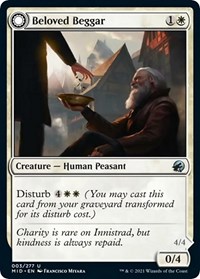 Beloved Beggar - Innistrad: Midnight Hunt - Magic: The Gathering card