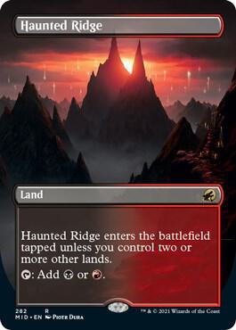 Haunted Ridge (Borderless) - Innistrad: Midnight Hunt - Magic: The