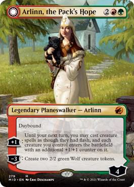 arlin card mtg Magic The Gathering - Arlinn Kord // Arlinn, Embraced by The Moon 4 Arlinn Wolf // Arlinn, Embraced by