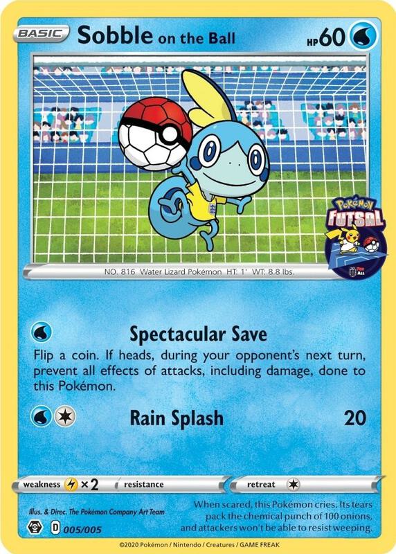 Sobble on the Ball - 005/005 (Pokemon Futsal) 005/005 from Miscellaneous Cards & Products