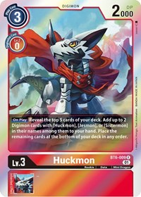Huckmon - Double Diamond - Digimon card