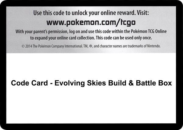 Code Card - Evolving Skies Build & Battle Box