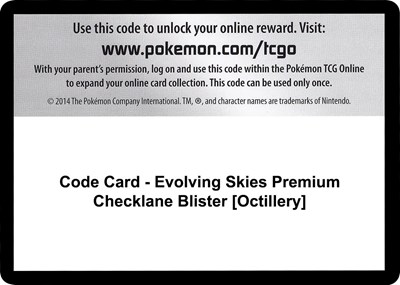 Code Card - Evolving Skies Premium Checklane Blister [Octillery]