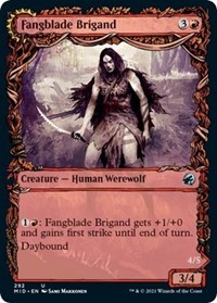 Fangblade Brigand (Showcase) | Innistrad: Midnight Hunt | Fizzy Game ...