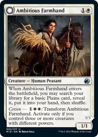 Ambitious Farmhand - Innistrad: Midnight Hunt - Magic: The Gathering card