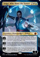 日没を遅らせる者、テフェリー Teferi, Who Slows the Sunset (Borderless) - Innistrad: Midnight