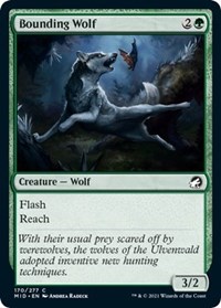 Bounding Wolf (Innistrad: Midnight Hunt)