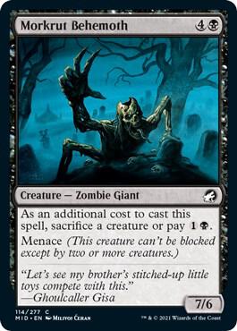 Morkrut Behemoth - Innistrad: Midnight Hunt - Magic: The Gathering - TCGplayer.com Morkrut Behemoth - Innistrad: Midnight Hunt - Magic: The Gathering - TCGplayer.com