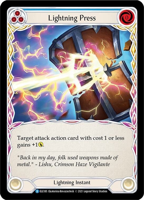 Lightning Press 二枚セットfab flesh and blood Lightning Press (Blue) - Tales of Aria - Flesh and Blood TCG