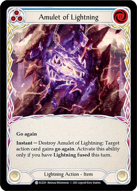 Amulet of Lightning - Tales of Aria - Flesh and Blood TCG