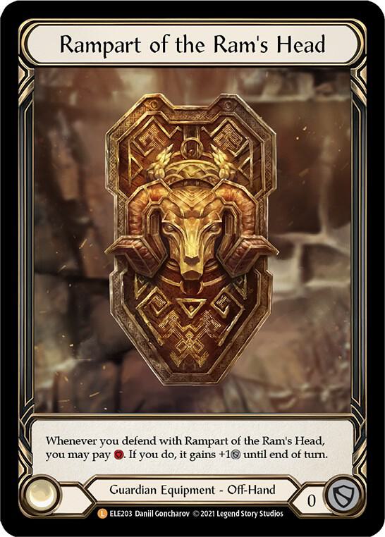 【Rampart of the Ram's Head】RF 1枚 FaB Rampart of the Ram's Head – Flesh & Blood