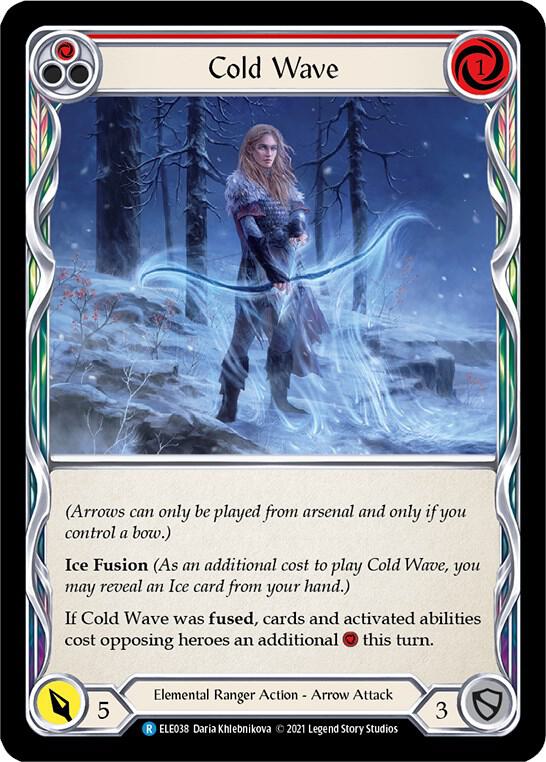 Flesh and Blood 流星のアウローラ コールド Cold Wave (Red) - Tales of Aria - Flesh and Blood TCG - TCGplayer.com