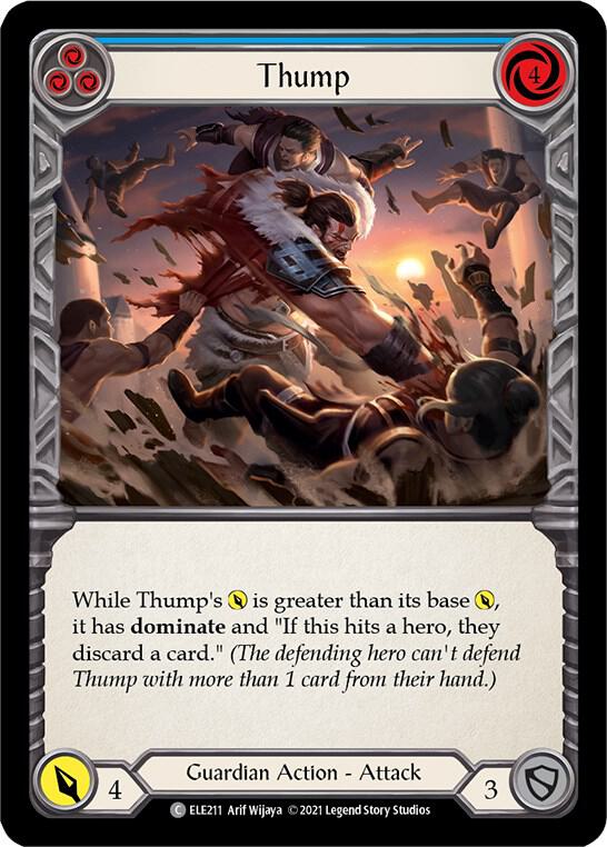 Thump (Blue) - Tales of Aria - Flesh and Blood TCG