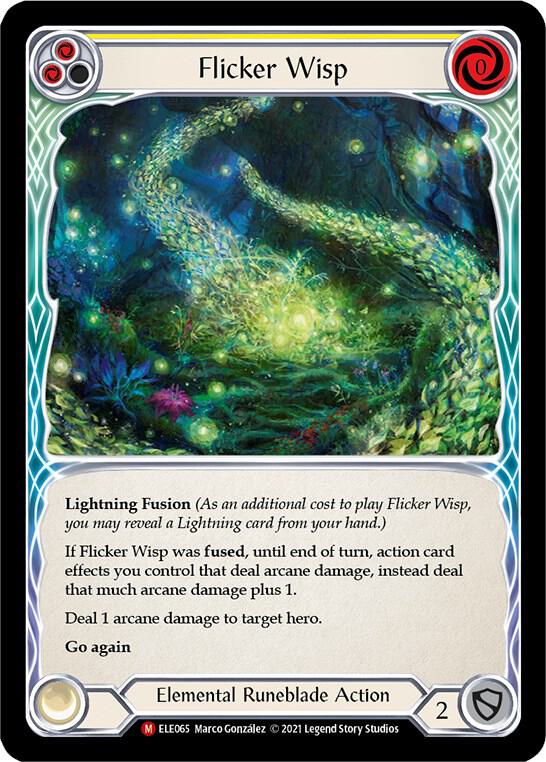Flicker Wisp Tales of Aria Flesh and Blood TCG