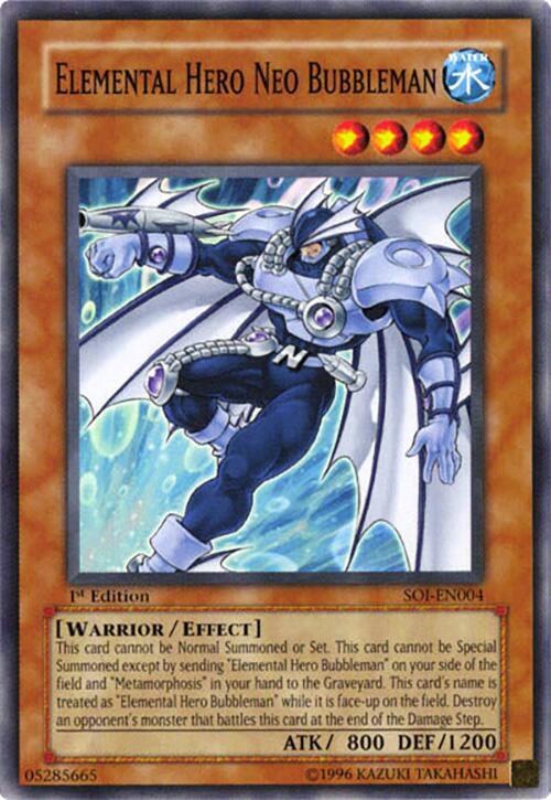 Elemental Hero Neo Bubbleman - Shadow of Infinity - YuGiOh