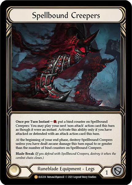 その他 fab Spellbound Creepers CF Spellbound Creepers - Tales of Aria - Flesh and Blood TCG