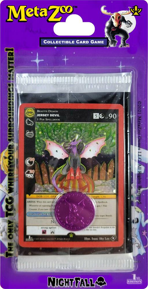 metazoo nightfall first edition booster box Amazon.com: MetaZoo TCG Nightfall Spellbook 1st Edition (10 Booster Packs)  : Toys & Games main image 0
