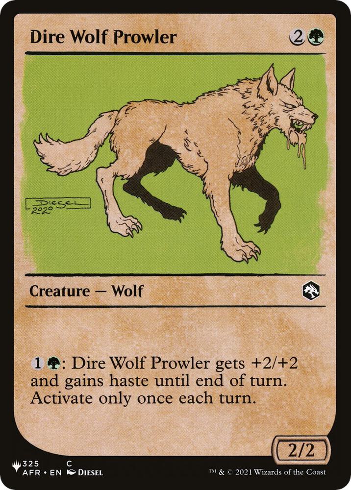 Dire Wolf Prowler #AFR-325 — The List