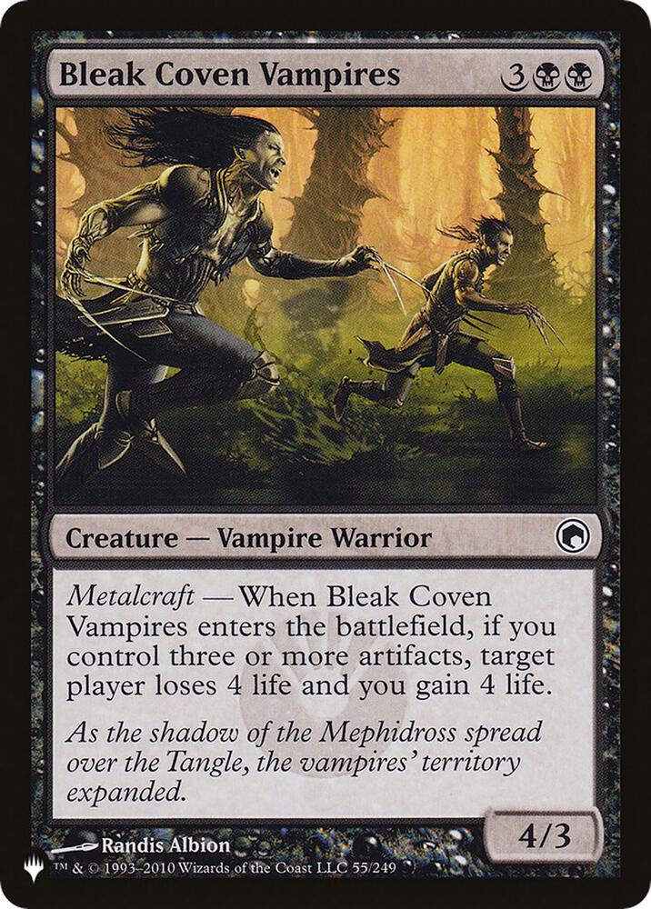 Bleak Coven Vampires #SOM-55 — The List