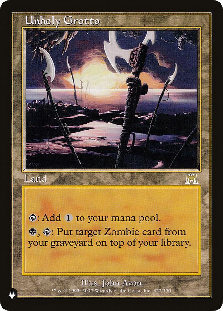 Unholy Grotto 327/350 card