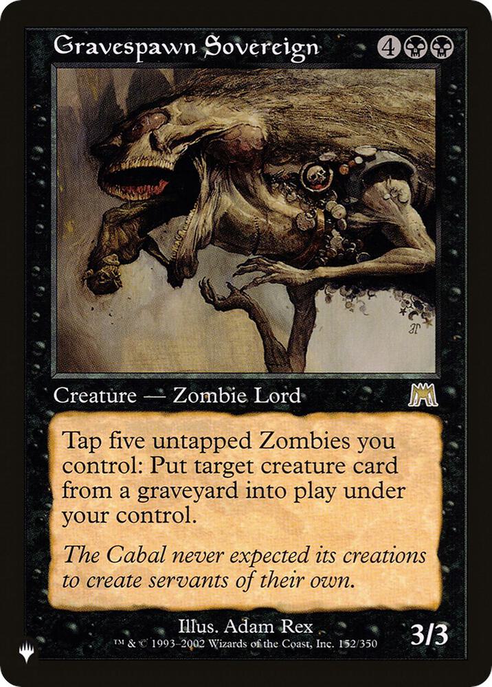 Gravespawn Sovereign #ONS-152 — The List
