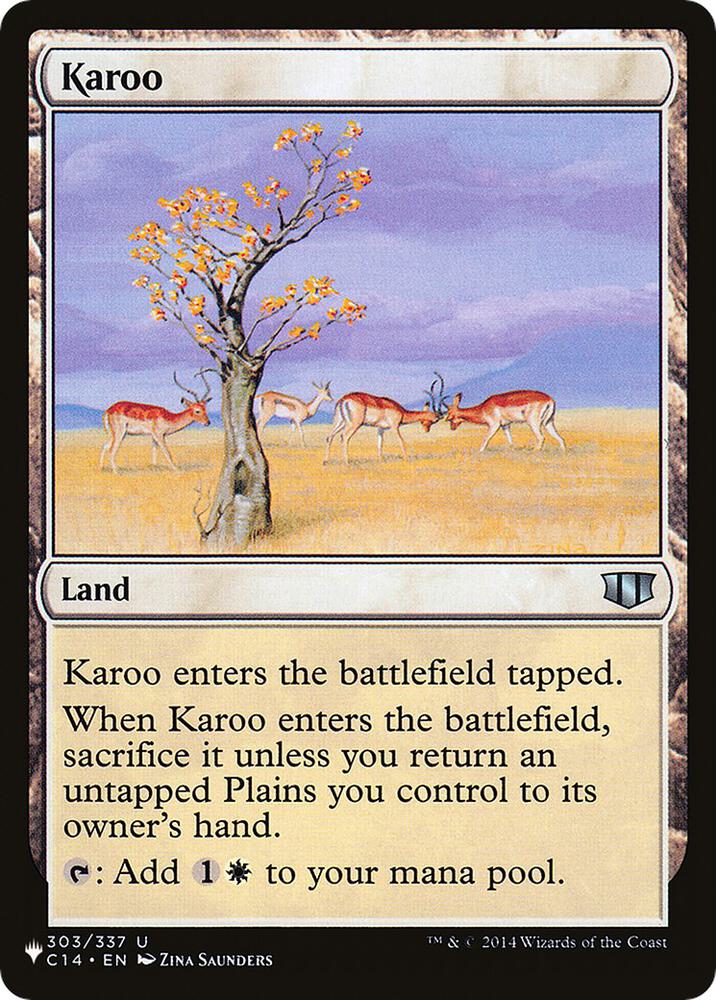 Karoo (C14) 303/337 card