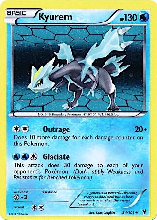 Kyurem - 34/101 (Cosmos Holo) 034/101 from Miscellaneous Cards & Products