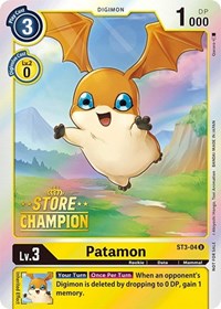 Patamon - ST3-04 (Store Champion)