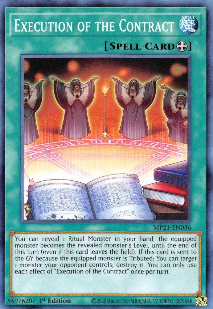 Execution of the Contract