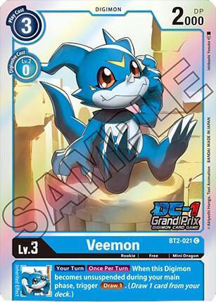 Veemon BT2 021 DC 1 Grand Prix (Foil)