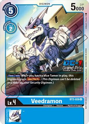 Veedramon DC 1 Grand Prix digimon card